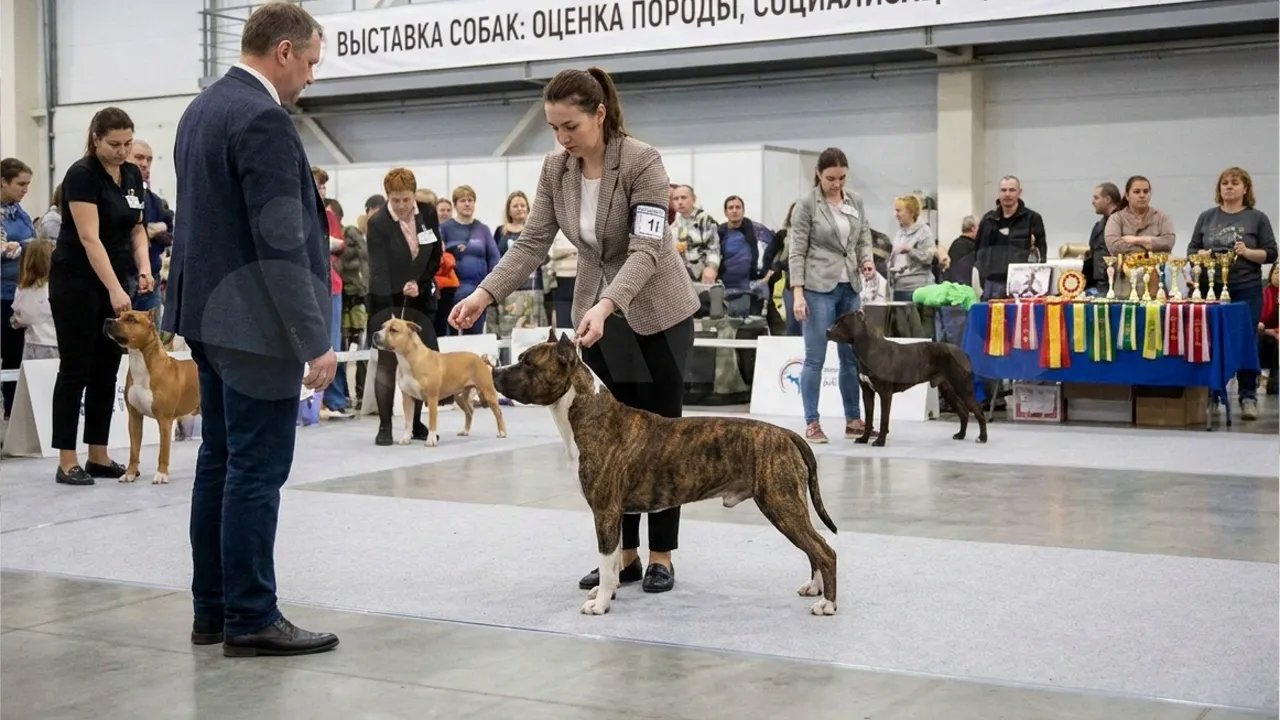 Выставки и титулы амстаффа